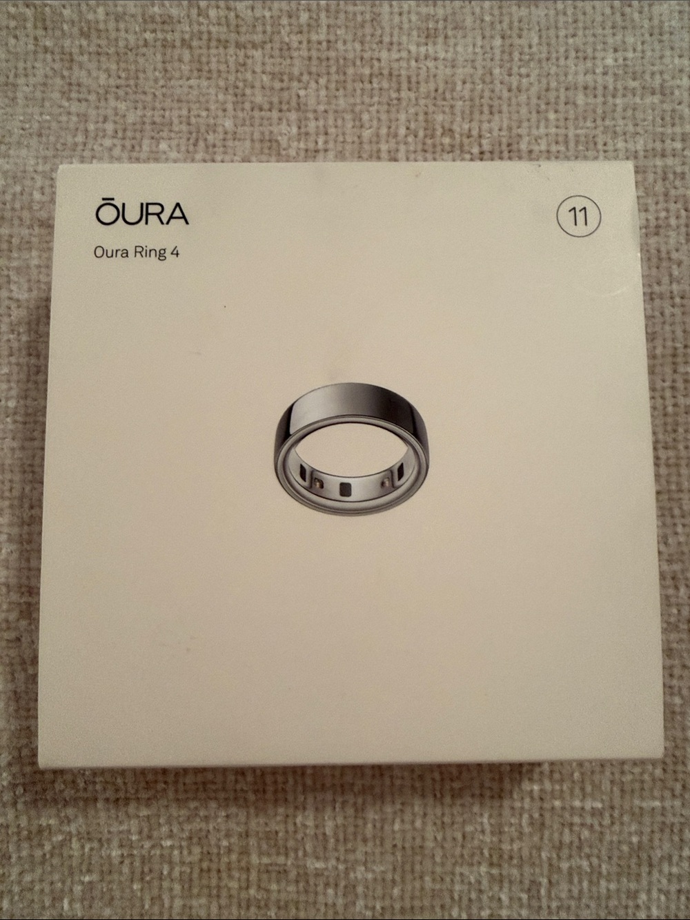 Oura Ring 4 Silver - Size 11